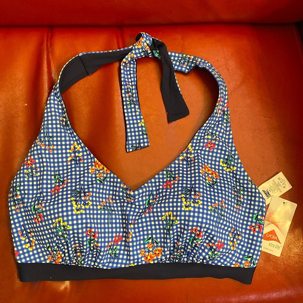 Lands End reversible bikini top. Draper James by Reese Witherspoon. NWT Size 16W